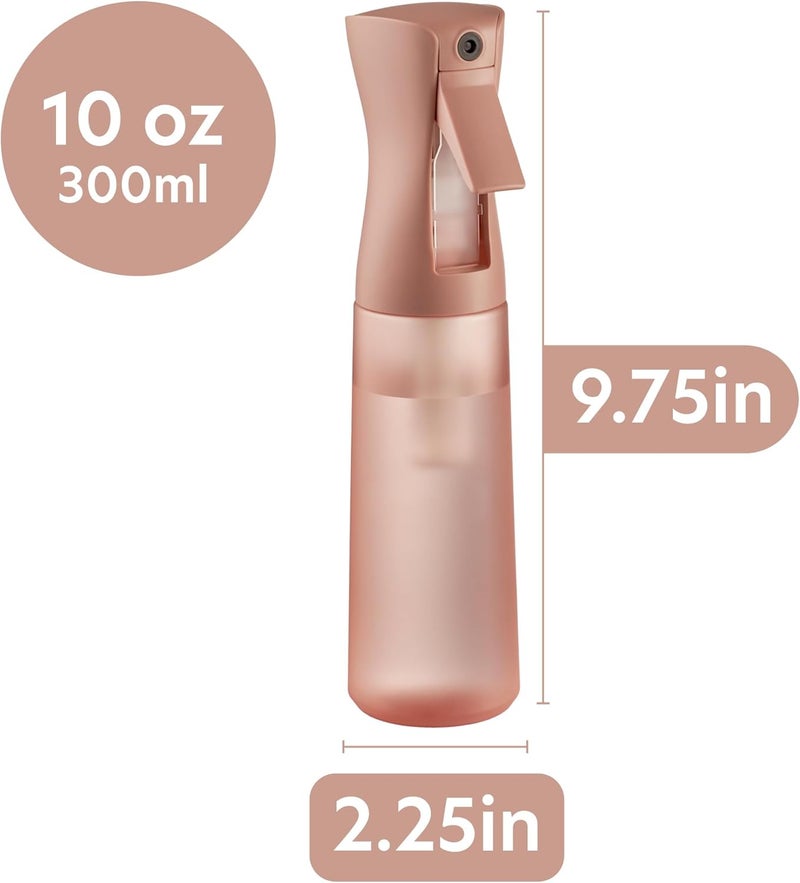 MIGHTY STRONG 10 OZ Continuous Spray Bottles - Ultra Fine Mist Sprayer | Water Spray Bottle For Hair Stuff, Mister Spray Bottle For Plants Mister | Hair Spray Bottles For Hairstyling, Cleaning, Salons - Image 2